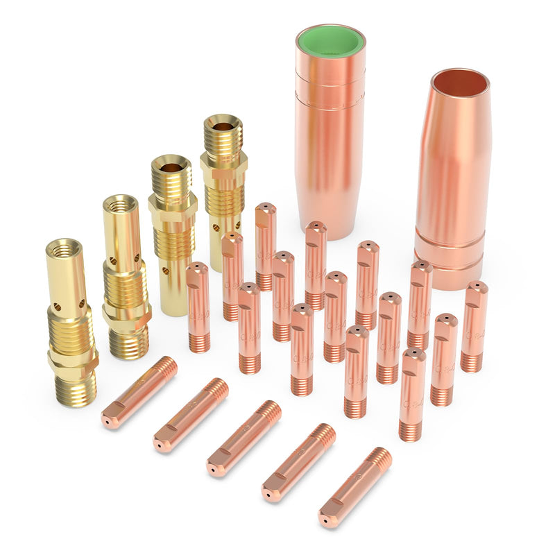 TOOLIOM MIG Welding Gun Kit .030" Tip-Nozzle-Diffuser for TOOLIOM TL-200M Solid Wire MIG Welding(.030" Accessory Kit) .030" for TL-200M