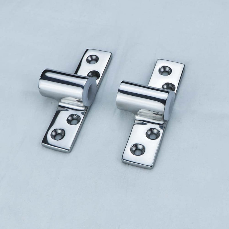2Pcs Boat 316 Stainless Steel Oarlock Socket Side Mount Rowlock Socket for 1/2" Shank