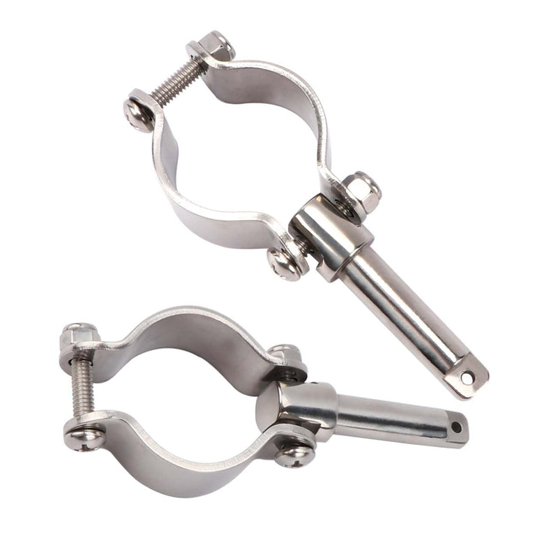 Boat Stainless Steel Rowlock Side Mount Line Oarlock Socket Marine Yacht (2 Per Pack)
