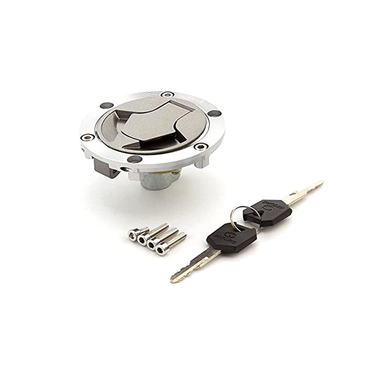 Motorcycle Gas Cap Fuel Tank Cap with Key Lock Set Fit for Kawasaki Ninja 250 2005-2012 Ninja 300 2013-2014
