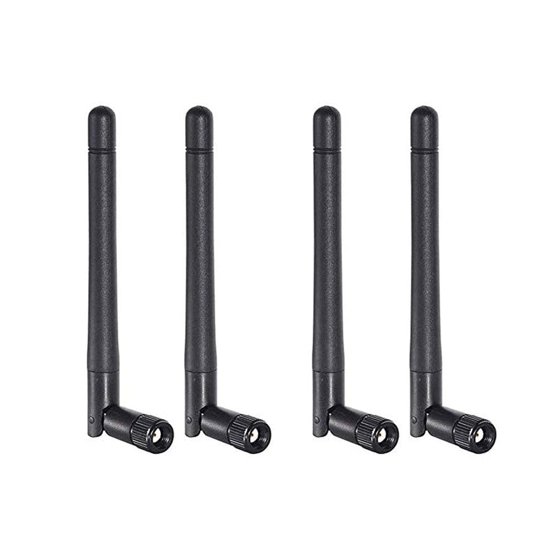 CORONIR Dual Band WiFi 2.4GHz 5GHz 5.8GHz 3dBi MIMO RP-SMA Male Antenna for WiFi Router Signal Booster Repeater Wireless Network Card USB Adapter Security IP Camera Video Surveillance Monitor-4Pack Pack of 4