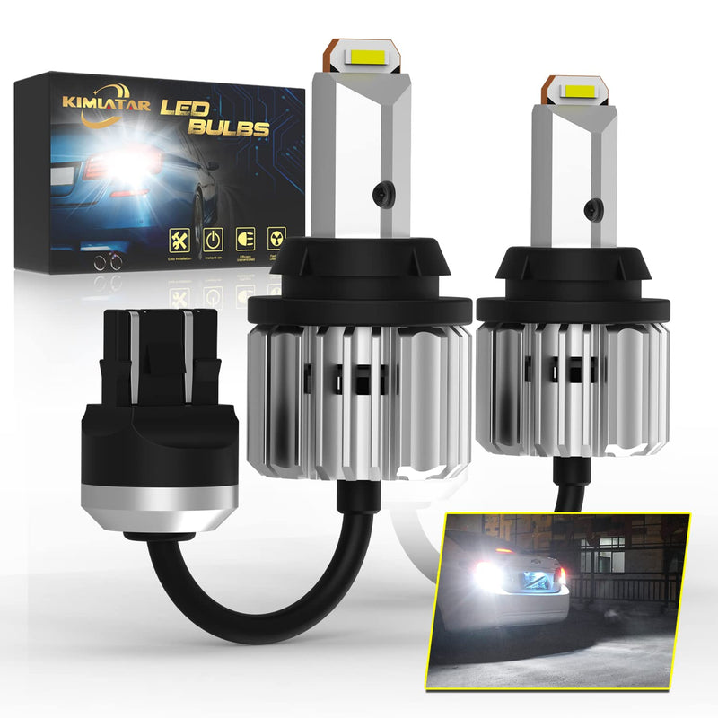 7443 LED Bulbs for Back Up Reverse Lights, CANBUS Error Free, 4000Lumens, CSP 6-SMD Upgraded 6500K High Brightness 7440 7441 7444 Bulbs （Pack of 2） 7443/7444/7440
