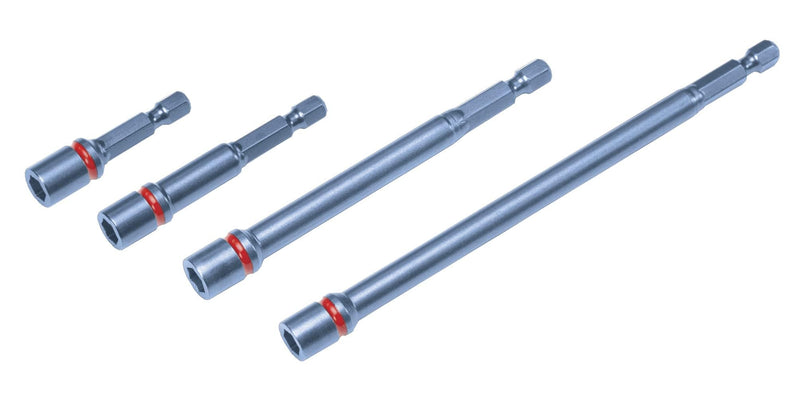 Malco MALCOMBO10 1/4 in. Impact Hex Driver (2 in., 2-9/16 in., 4 in. and 6 in.), 4 Piece Set 2 in., 2-9/16 in., 4 in. and 6 in.