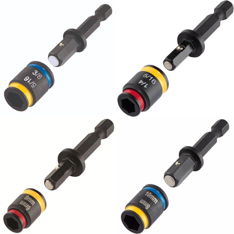 Malco MALCOMBO1 2 in. C-Rhex Cleanable, Reversible Magnetic Hex Driver, 4 Piece Set