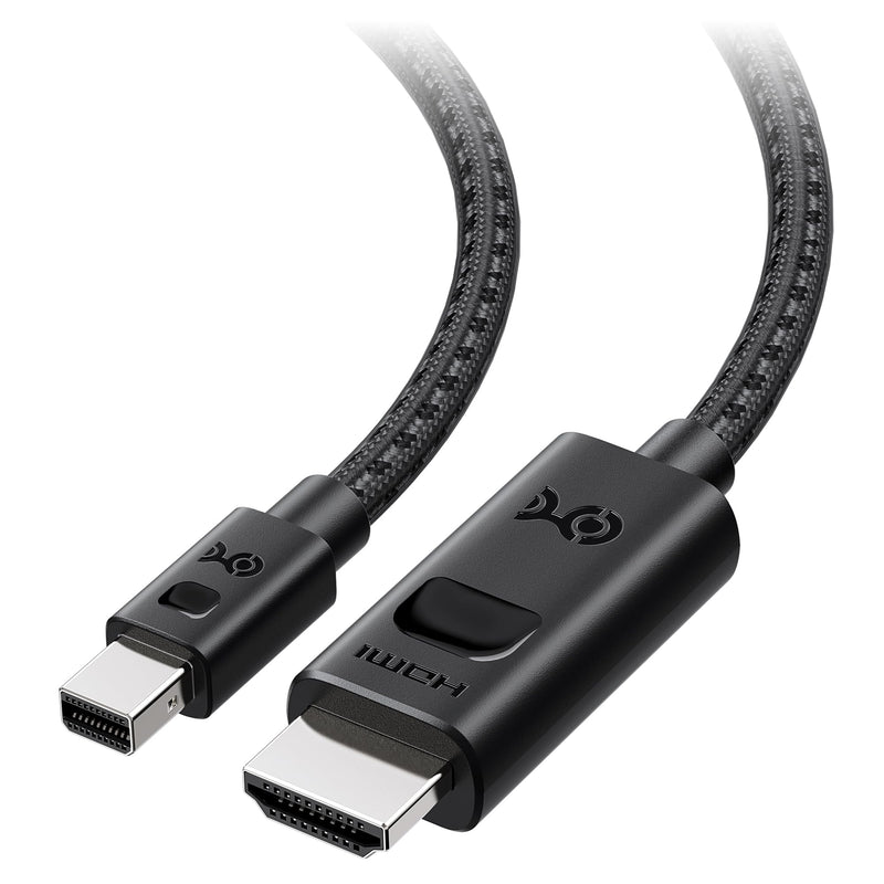 Cable Matters 8K Mini DisplayPort 1.4 to HDMI 2.1 Cable - 6ft / 1.8m, with 4K 240Hz / 8K 60Hz, Unidirectional Mini Display Port to HDMI 2.1 Cable, Black