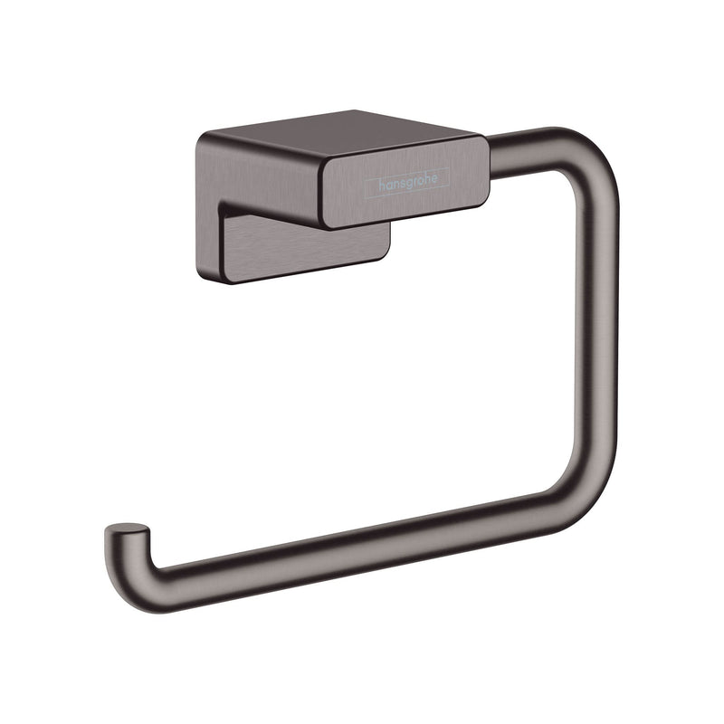 Hansgrohe AddStoris 7-inch -Towel Ring in Brushed Black Chrome, 41754340 Towel Ring