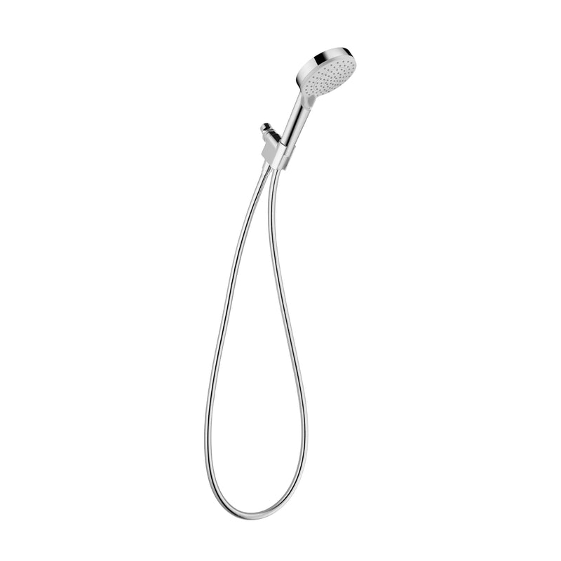 hansgrohe Vernis Blend 4-inch Handheld Shower Head Set Modern 3-Spray Rain, IntenseRain with QuickClean High Pressure Detachable Shower Head with Hose in Chrome, 1.75 GPM, 04950000