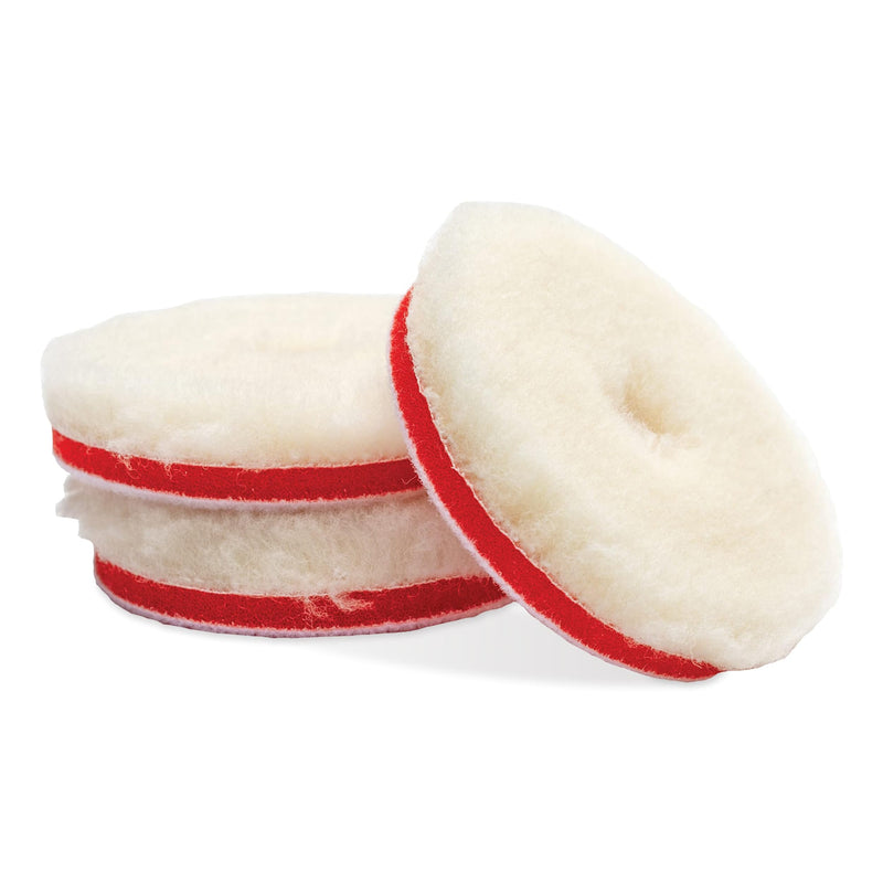 Griot's Garage BOSS Knitted Wool Pads for Car Detailing, Polishing and Paint Correction, Buffing Pads Compatible with BOSS Creams, 3”, Set of 3 3 Inch Pads (Set of 3)