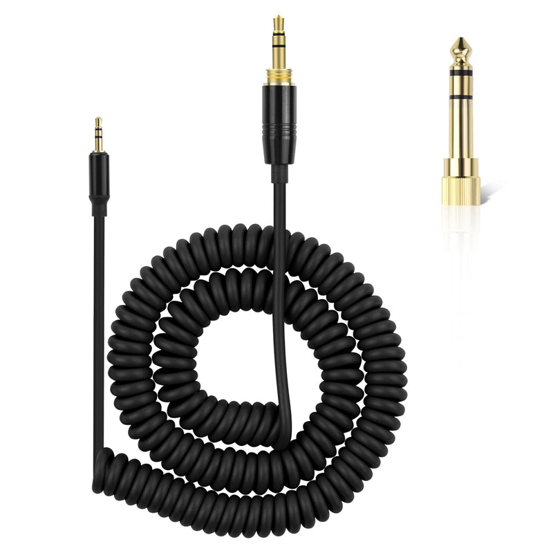 Replacement Extension Audio Cable 3.5mm Male and 6.35mm Adapter to 2.5mm Male Cord Compatible with HD598 HD558 HD518 HD598Cs HD599 HD569 HD579 Headphones (6ft-10ft)
