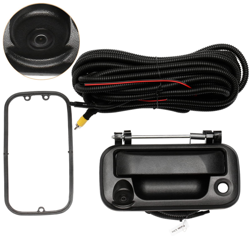 Rear View Camera, w/Tailgate Handle, Compatible with 2005-2014 Ford F150, 2008-2016 F250 F350 F450 F550 Super Duty, 2007-2010 Explorer, 170° Viewing Angle, Backup Camera Kit, Back Up Reverse Camera Black
