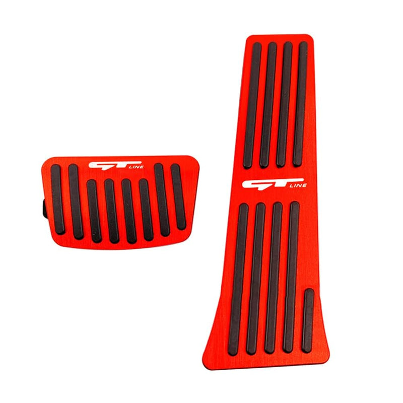 Aluminum Alloy Pedals Cover for K 5 2020 2021 2022 2023 2024 2025 Non-Slip Auto No Drilling Aluminum Brake and Accelerator Pedal Covers 2PCS(RED) Red1
