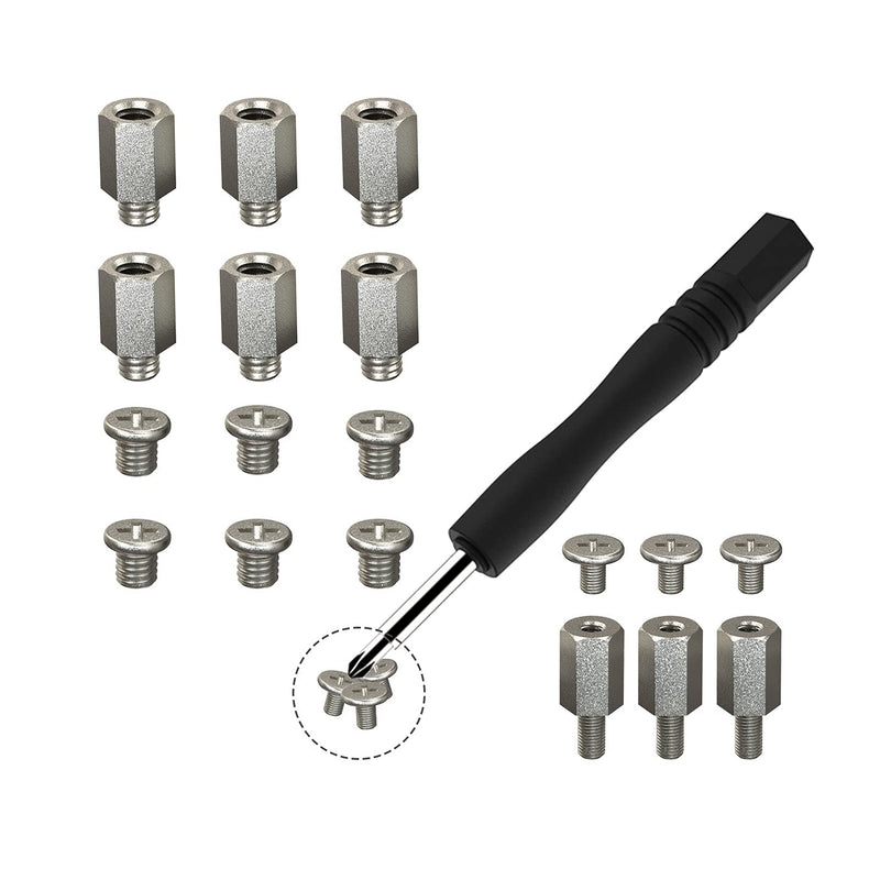 M.2 Screw Standoff,HFEIX SSD Mounting Kit with Screwdriver for Msi Motherboard or Gigabyte Board NVMe PCIe Driver Laptop Replace(9set) 9 set