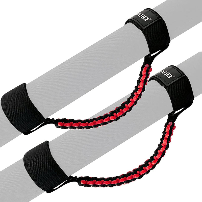 UTV Roll Bar Grab Handles for Polaris RZR Can Am,UTV Grab Handles fit 1.75"-2" Rollbar,ATV Passenger Grab Handle Grips 2Pcs(Red) Red