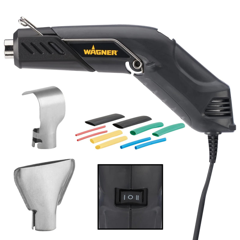 Wagner Spraytech 2410910 HT400 Electric Kit Heat Gun, Heat Gun for Electrical Wire Repair, Shrink Tubing, Shrink Wrapping, Electric Wiring, Auto Body Work, Dual Temperature 680 & 450 Degrees Electrical Kit
