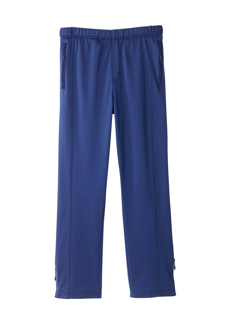Silvert's Adaptive Clothing & Footwear Men's Side Zip Pants with Catheter Access Small Navy Blue