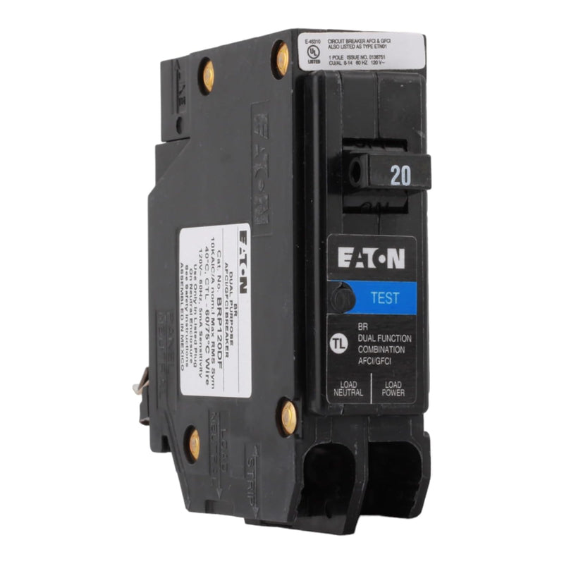 Cutler-Hammer Eaton All In One Breaker Plug On Neutral Arc FaultGround FaultOvercurrent Protection 20amp