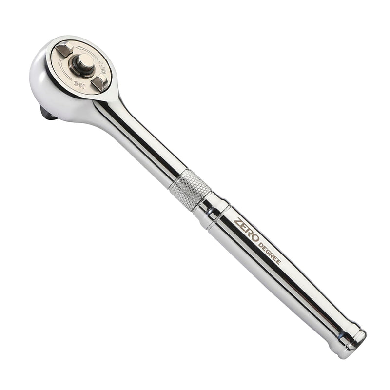 Zero Degree 38152 Ultra-Precise Gearless Ratchet – Nickel Plated High-Carbon Steel with ASME Certified Torque – Durable & Rust-Resistant – Perfect for Tight Spaces, 1/2" Drive