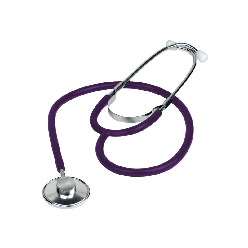 Dixie EMS Single Head Lightweight Stethoscope, Latex Free, for Doctors, Nurses, Students, Medical and Home Use - Purple