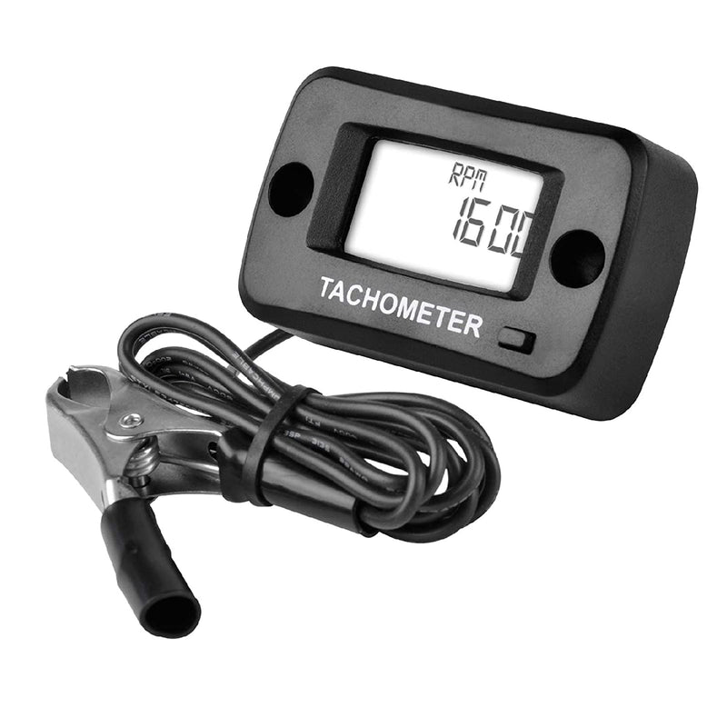  [AUSTRALIA] - Yooreal Digital Tachometer,RPM Gauge Meter with Clip for Push Lawn Mower Car Generator Compressor Chainsaw Snowmobile Motorcycle ATV Truck
