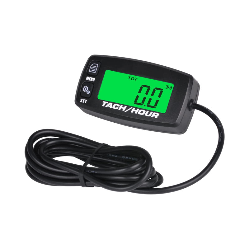  [AUSTRALIA] - Yooreal Digital Hour Meter Tachometer, RPM Gauge Maintenance Reminder Replacement Battery Backlight for Lawn Mower Generator Scooter Lawn Tractor Compress Leaf Blower Chainsaw Snow Blower Snow plows