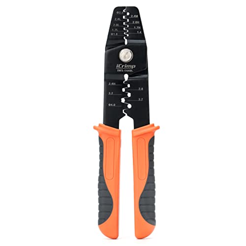 iCrimp Open Barrel Crimper for JST Molex TE Pins, Non-Ratcheting AWG 28-14