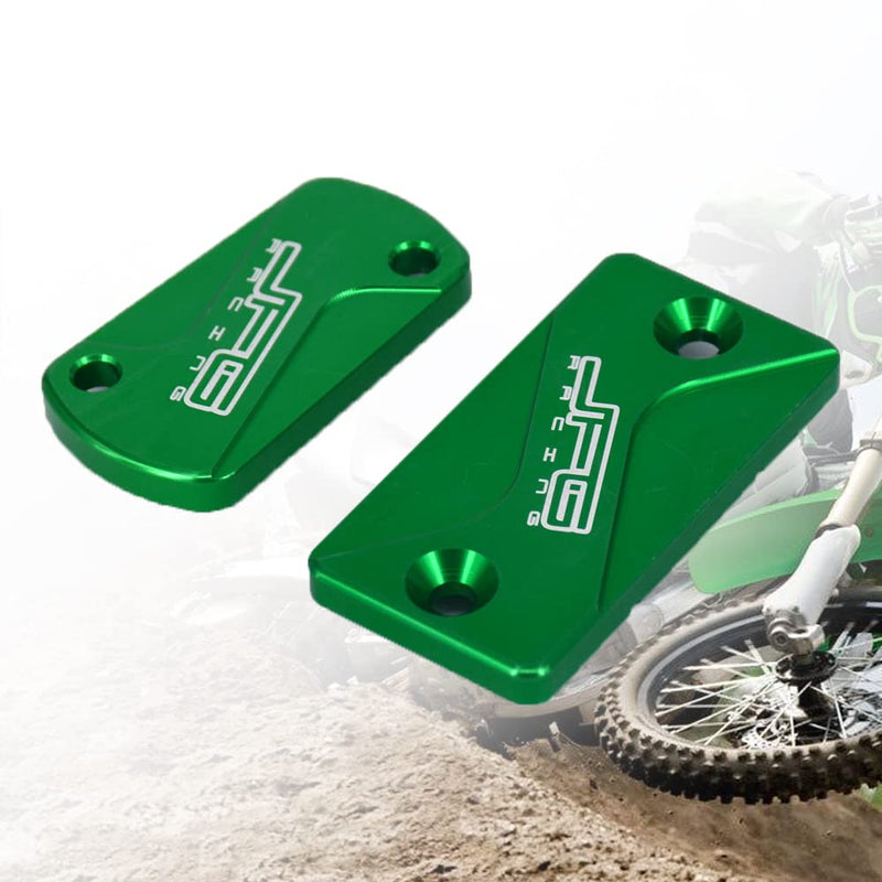 Motorcycle Front Rear Clutch Brake Reservoir Fluid Cover Cap CNC for Dirt Bike KX65 01-21 KX80 KX85 KX100 98-21 KX125 92-08 KX250 93-08 KX250F 04-18 KX250 19-20 KX450F 06-18 KLX300R 20 KLX450R 08-15
