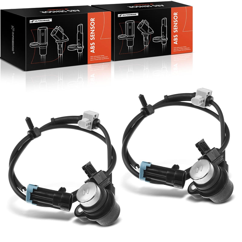 A-Premium ABS Wheel Speed Sensor Compatible with Chevy, Buick, Saab & GMC Models - Rainier 04-07, Trailblazer/Envoy/9-7x 06-09, Trailblazer EXT/Envoy XL 06, Sport Utility - Rear Driver and Passenger Pack of 2