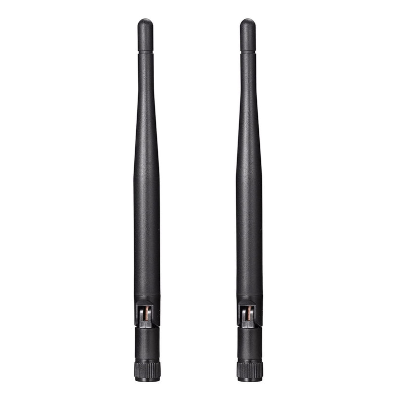 Bingfu Dual Band WiFi Antenna 2.4GHz 5GHz 5.8GHz 3dBi RP-SMA Male Antenna Replacement (2-Pack) for WiFi Router Wireless Network Card USB Adapter Security IP Camera Video Surveillance Monitor 2-Pack [RP-SMA] Male Antenna