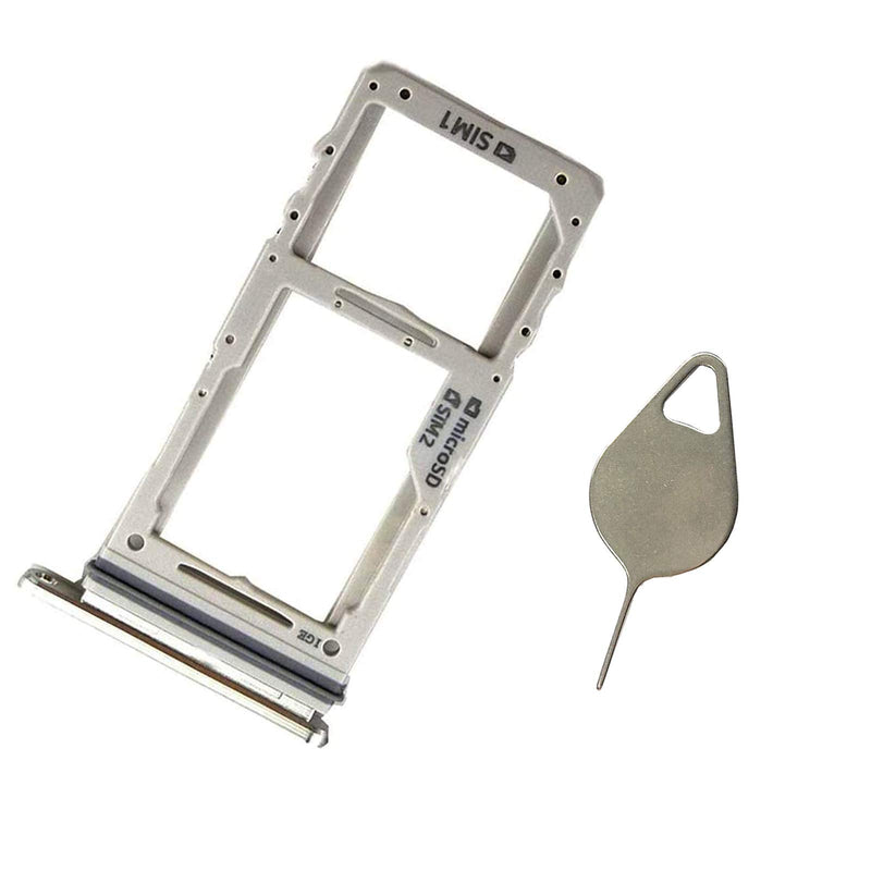  [AUSTRALIA] - Note 10 Plus SIM Card Tray,Micro SD Card Tray Holder Replacement for Samsung Galaxy Note10+ Note10 Plus SM-N975F SM-N975U N9750 6.8" (Silver) Note10plus(N975) SIM-Silver