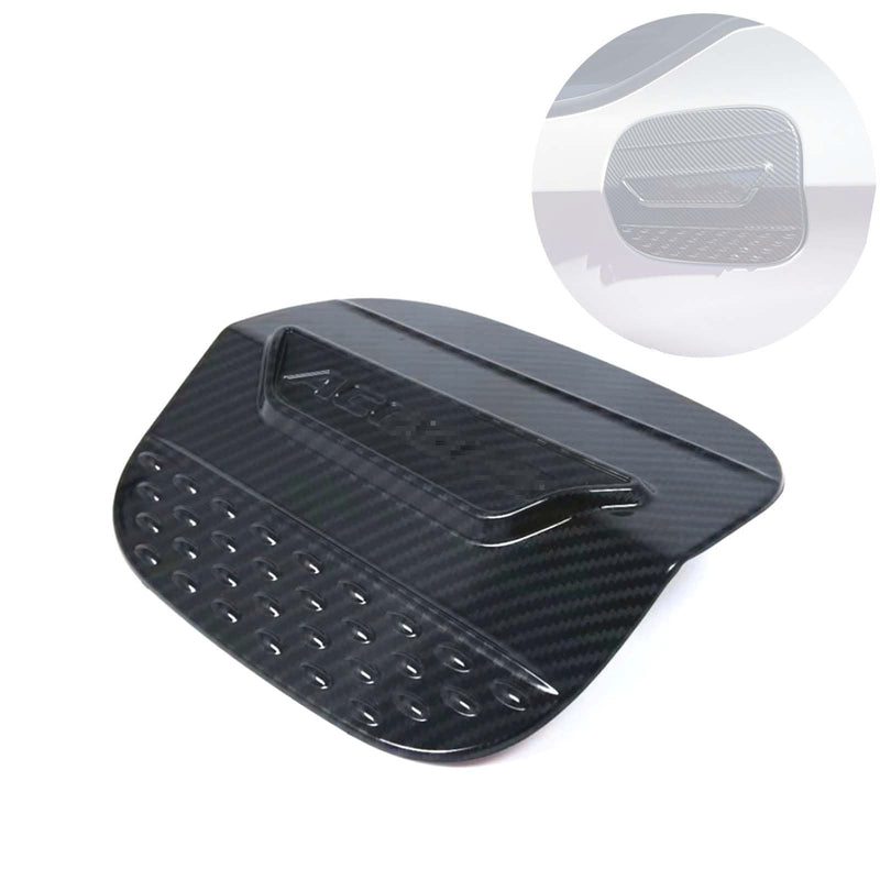 Sport Style Carbon Fiber Print Fuel Tank Cover Oil Cap Gas Cover Trim Sticker Compatible with Honda Accord Sedan 10th 2018 2019 2020 2021 (Black) Black