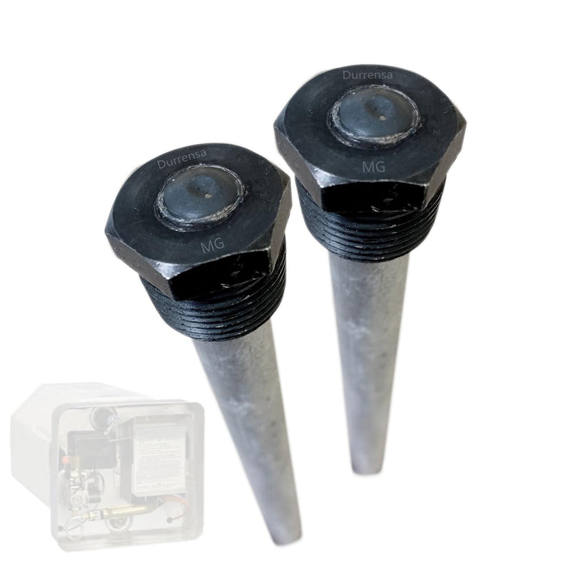 RV Water Heater Anode Rod - 2-Pack, Anode Rod for Hot Water Heater, Magnesium Anode Rod Replacement 9.25" Length 3/4" NPT Threads-Compatible with Suburban and Mor-Flo Water Heaters(2 Pack)