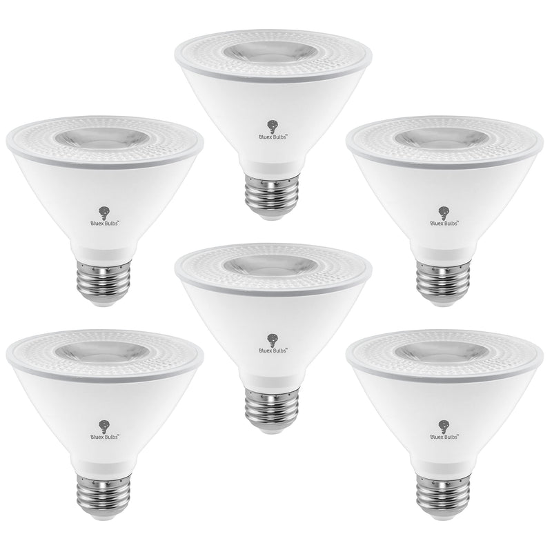 6 Pack PAR30 Short Neck LED Flood Light Bulb 10W 75 Watt Equivalent 850 Lumens Waterproof E26 3000K Warm White Super Bright PAR30 LED Bulb for Security, Led Spotlight Bulb Led Recessed Light Bulbs 3000k - Warm White
