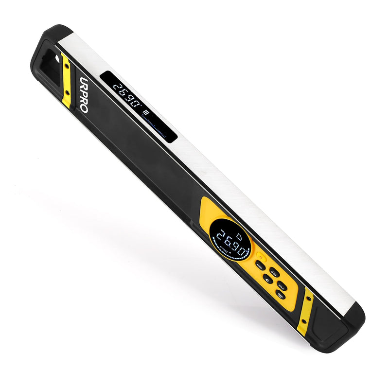 Inclinometer, Top View Screen Digital Torpedo Level and Protractor Neodymium V-Groove Magnets Display Smart Level IP54