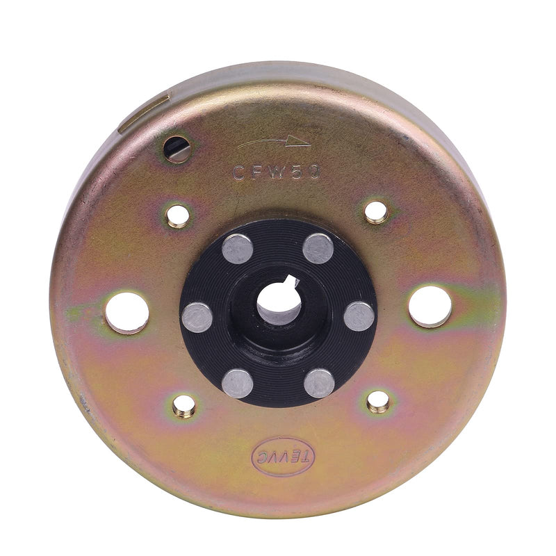 Glixal ATMT1-151-F Glixal Magneto Rotor Flywheel for GY6 49cc 50cc 139QMB 139QMA Scooter Moped ATV Go-Kart Engine (8 poles)