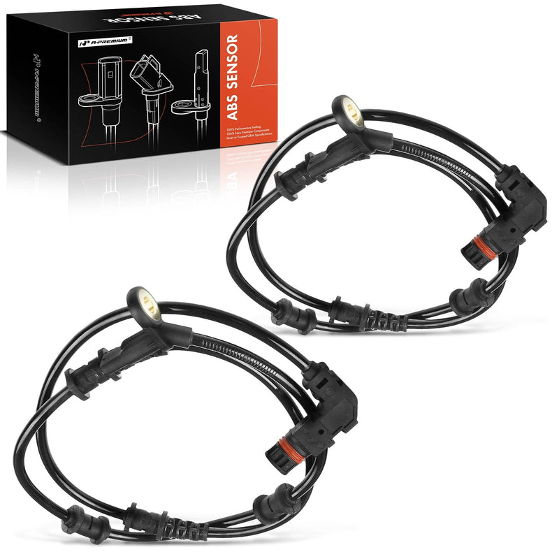 A-Premium Front ABS Wheel Speed Sensor Replaces 1645400917, 1645401617 - Compatible with Mercedes-Benz Models - X164 GL320 GL350 GL450 GL500 GL550, W164 ML320 ML350 ML450 ML500 ML550 ML63 AMG Pack of 2
