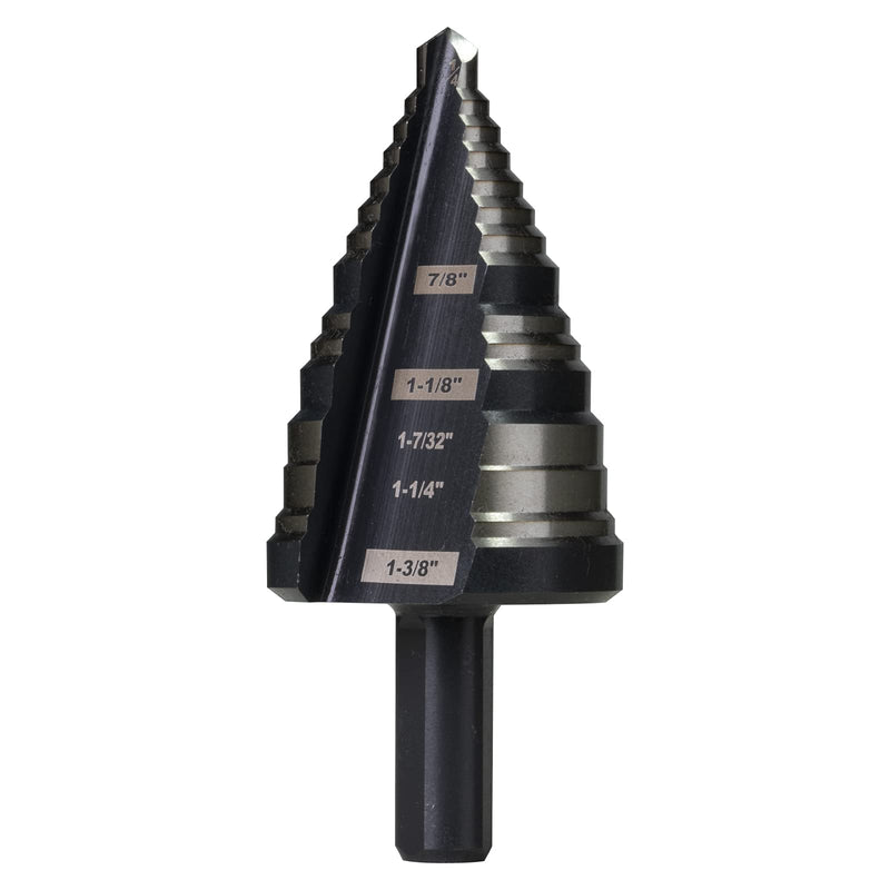 1/4 to 1-3/8 Inches M2 HSS Step Drill Bit for Metal, Plastic, Wood, Aluminum, Heavy Duty Unibit with Multi Hole Sizes 1/4" to 1-3/8"