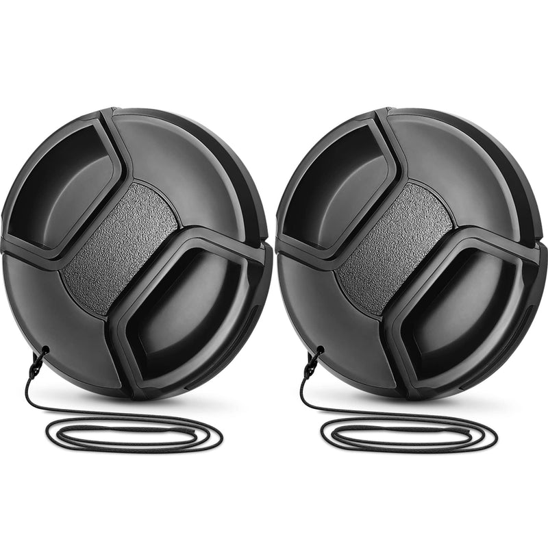 Altura Photo 55mm Lens Cap - 2 Pack Nikon Lens Cap Cover for D3400, D3500, D5500, D5600 with AF-P DX NIKKOR 18-55mm f/3.5-5.6G VR, Sony FE 28-70mm f/3.5-5.6 OSS, Sigma 56mm F1.4 DC DN and More