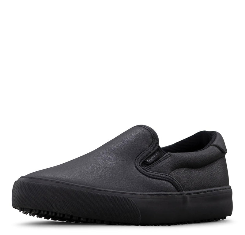 Lugz Women's Clipper Slip-Resistant Slip-on Work Sneaker 8 Black