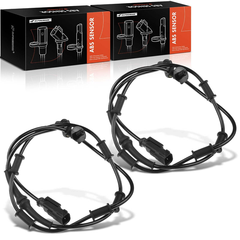 A-Premium 2PCS Front ABS Wheel Speed Sensor Compatible with [4WD] Dodge Ram 1500 2008, Ram 2500 3500 2006-2008 - Front Driver & Passenger Side, Replace# 5179958AA, 5179958AB Pack of 2
