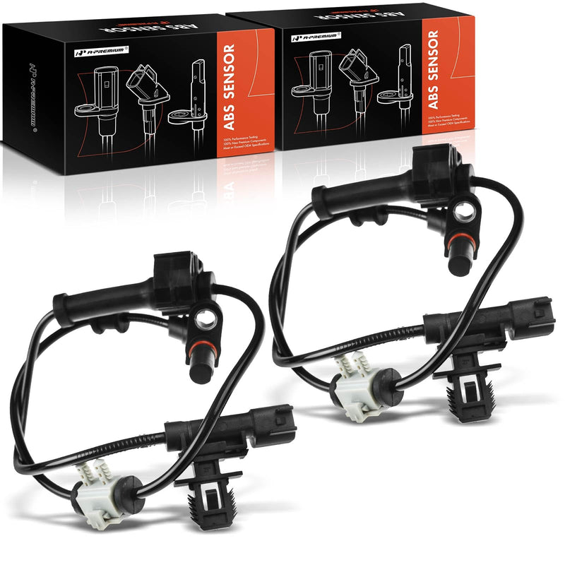 A-Premium ABS Wheel Speed Sensor Compatible with Chevy & GMC Models - Silverado 2500 HD 2011-2020, Sierra 2500 HD 2011/2015-2020 - Front Driver and Passenger Side, (2-PC Set), Replace# 20872161 Pack of 2