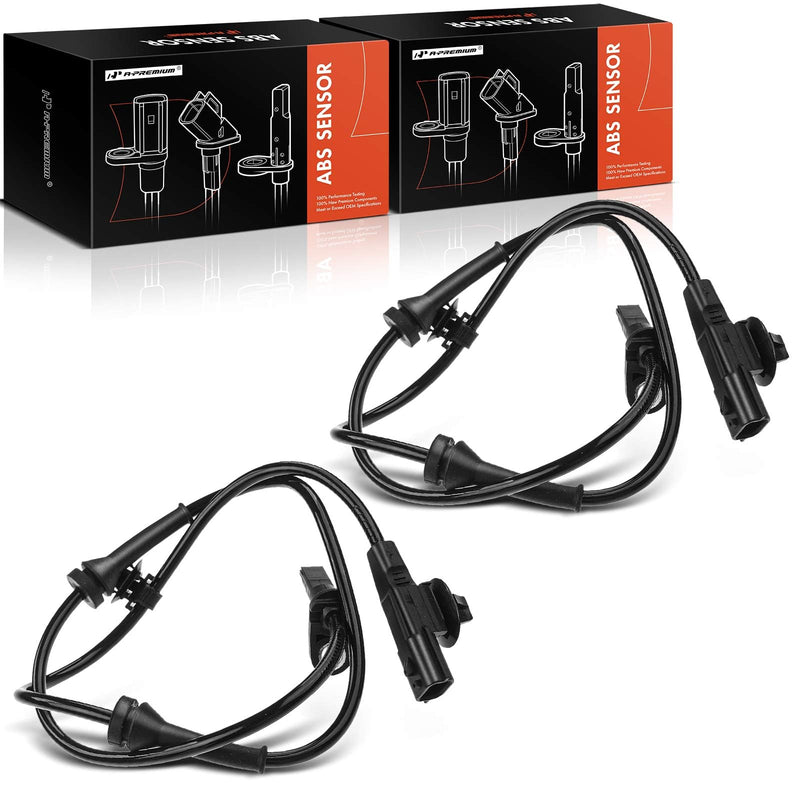 A-Premium Front ABS Wheel Speed Sensor Compatible with Nissan Versa 2012-2019 Sedan, Versa Note 2014-2019 Hatchback, L4 1.6L - Front Driver & Passenger Side, Replace# 47910-1HA0A, 0265008311 Pack of 2