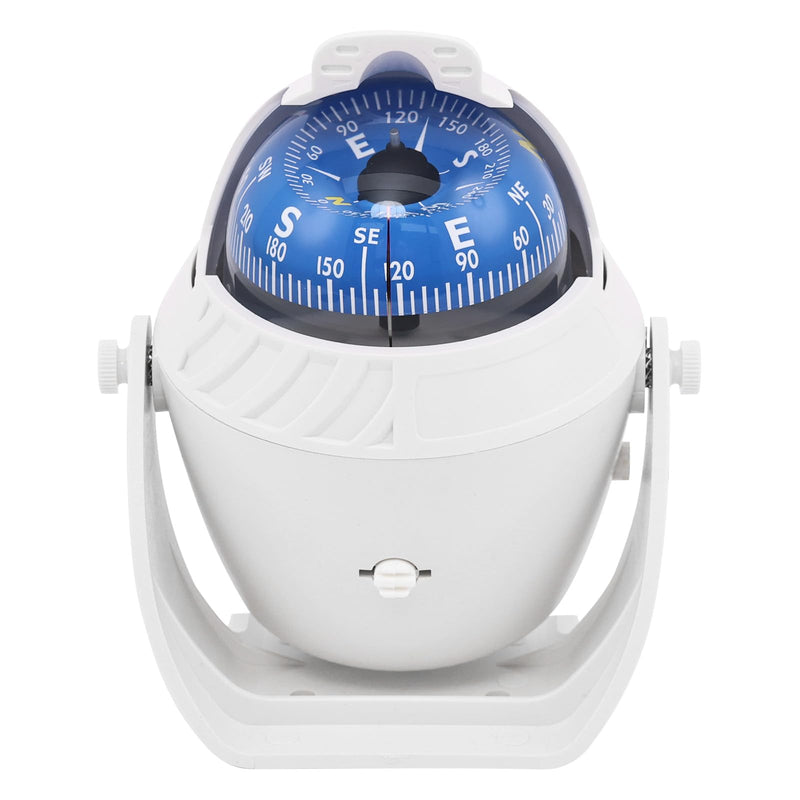 Sea Marine Compass with Mount Compasses Ball Waterproof for Boat Caravan White Sea Marine Compass with Mount for Boat Caravan Truck Car Navigation Compass Boat Sea Marine
