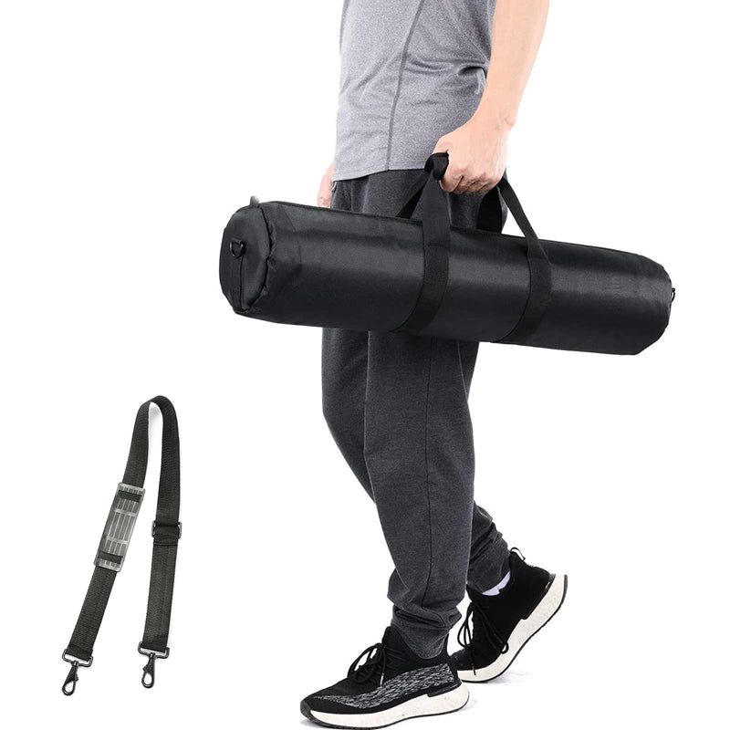 49in/125cm Tripod Carrying Case, Heavy Duty Nylon Bag With Shoulder Strap, Padded for Light Stand, Tripods, Monopods, Umbrellas, Softboxes, Boom, Speaker, Mic Stands 49"/125cm Handheld, Shoulder Carrying, Sloping Carrying Black