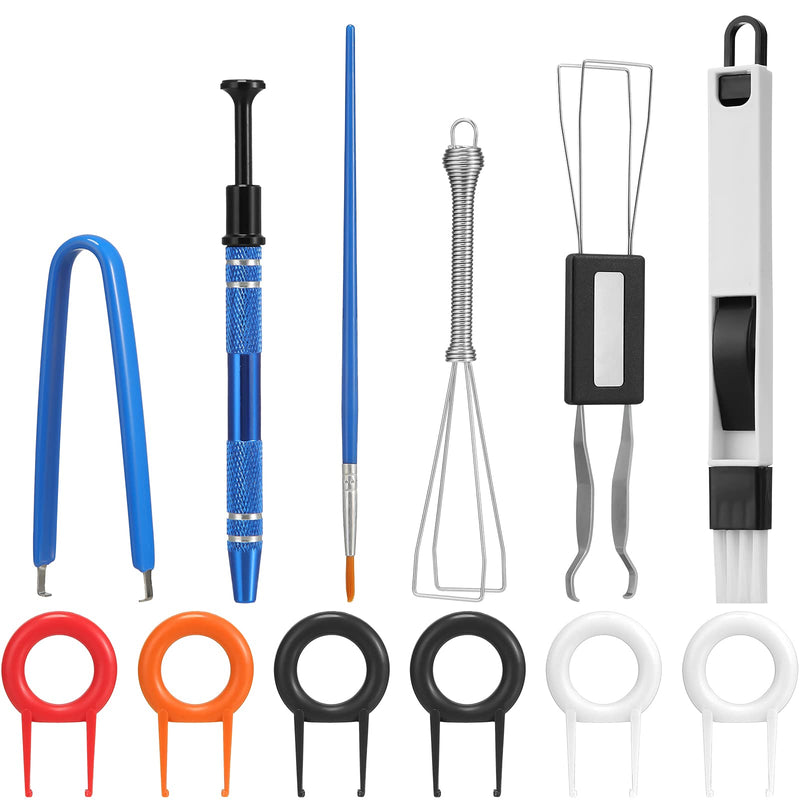 Frienda 12 Pack Keyboard Lube Switch Puller Kits Key Cap Remover Tools Mechanical Switch Opener for Mechanical Keyboard Removing Fixing Cleaning