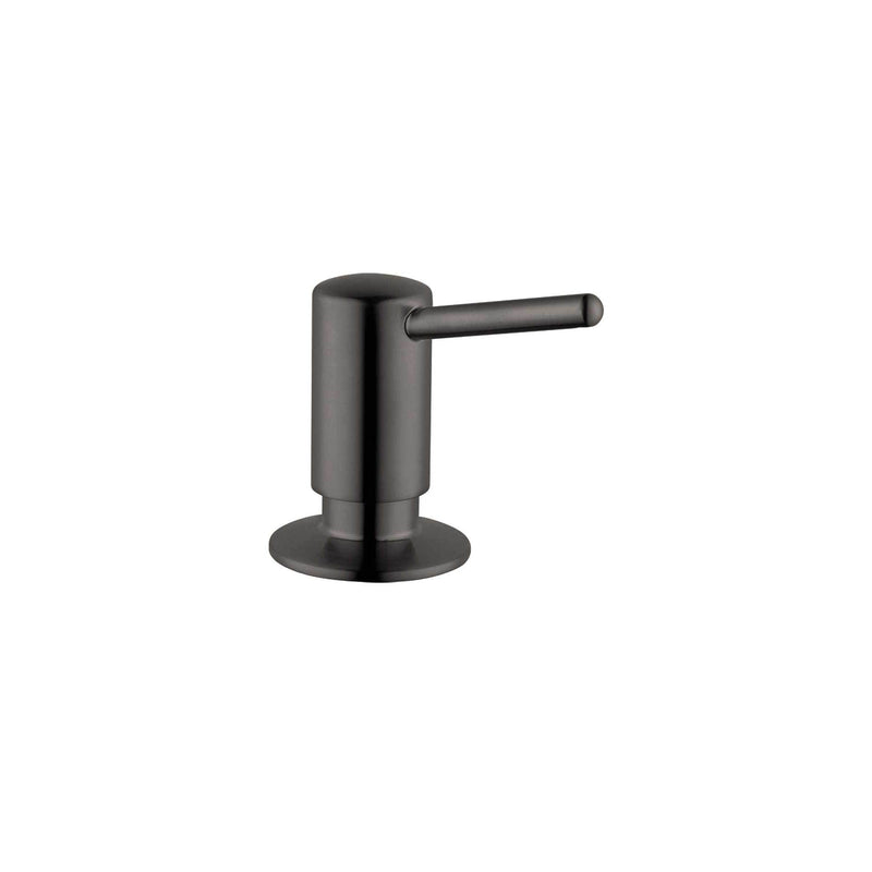 hansgrohe Bath and Kitchen Sink Soap Dispenser, Contemporary Modern in Brushed Black Chrome, 04539340