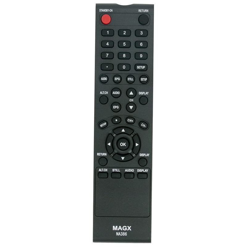 NA386 NA386UD RTNA386UD Replacement Remote Control Supports for Magnavox TV Converter Box DTV Digital to Analog Converter Set Top Box TB110MW9 TB100MW9 TV110MW9 TB100HW9 TB110MW9A