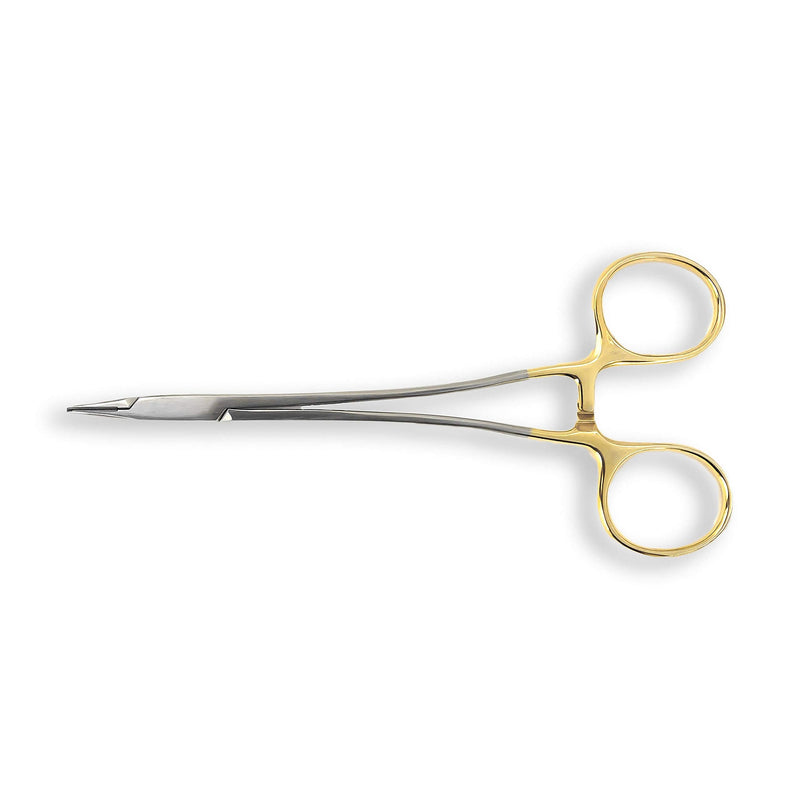 Cynamed TC Sarot Needle/Suture Holder Driver with Tungsten Carbide Inserts and Gold Rings - Premium Grade Instrument (7 in.) 7 in.