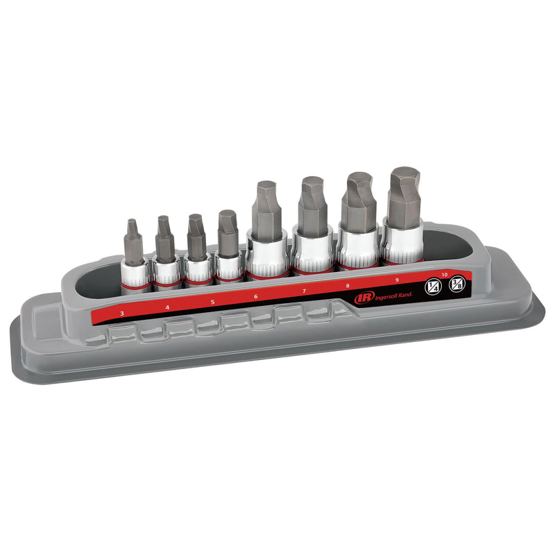 Ingersoll Rand 8 Pc. Tech Solutions Bit Socket Set - Metric- 752041, Silver