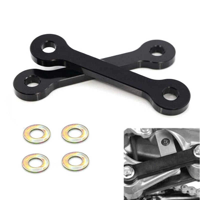 MZS Rear Lowering Link Kit Motorcycle Drop Links Suspension Accessories Black Compatible with DRZ400SM DRZ400S DRZ400E 2000-2023 / KLX400R 2002-2004 DRZ400SM/DRZ400S/DRZ400E/KLX400R