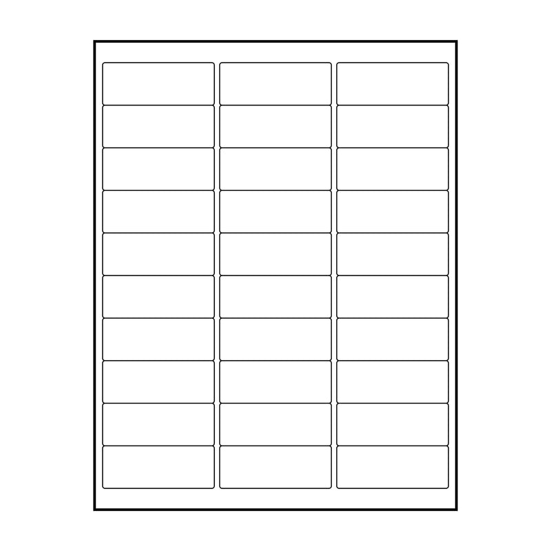 Premium Label Supply White Address Sticker Labels – 2.625" x 1" – Laser/Inkjet Compatible – (30 per Sheet), 25 Sheets - 750 Total Adhesive FBA Labels 750 Labels